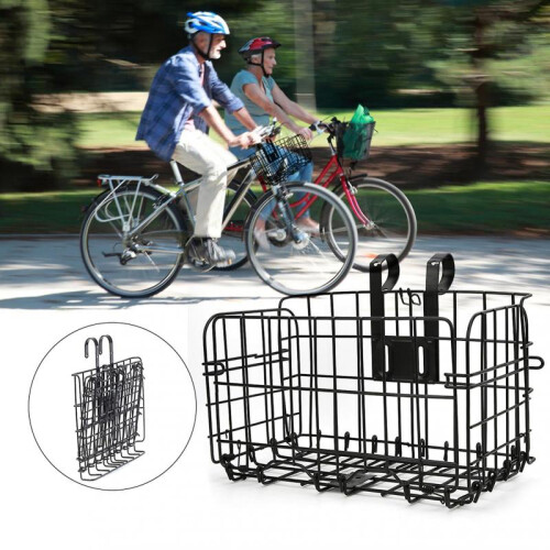 Weather Resistant, Bicycle Basket with Heavy Duty Material, Adjustable for Front And Back, Sturdy Construction for Durable Use, Versatile Use For 2