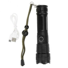 Super Bright Flashlight, Rechargeable Flashlights High Lumens with 5 Modes, Adjustable Tactical Flashlight for Emergency, Camping, Hiking, and Home