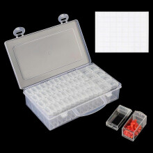 Diamond Painting Storage, Portable Craft Storage with Transparent Containers Beads for Wide Applications