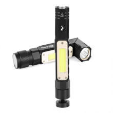 Rechargeable Mini Flashlight, Adjustable Light Modes High Lumens LED Flashlight, 500 Lumens COB Side Light with 360 Degree Magnetic Base for Outdoor,