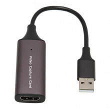 Professional Video Capture Card, Aluminium Alloy Frame for Stunning Video Quality, Supports 4K 30Hz Input & 1080P 60Hz Output, Perfect for Gaming and