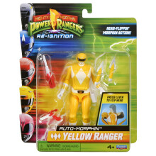 Mighty Morphin Power Rangers YELLOW RANGER Figurine articulée Auto-Morphin