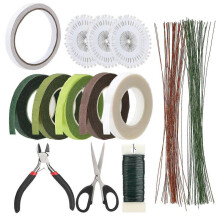 Assorted Floral Design Kit, 22 Gauge Paddle Wire for Creative Crafting Projects, Comprehensive Flower Arranging Accessories for Professionals and