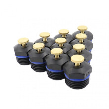 Garden Misting Nozzles, Adjustable Garden Lawn Water Spray Misting Nozzle for Agricultural Lawn Watering, Durable Brass & Plastic Construction,