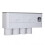 Gray Bathroom Organizer, Automatic Toothpaste Dispenser Wall Mounted Toothbrush Holders Large Capacity Storage, Non-Marking Adhesive Installation for 4