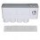Gray Bathroom Organizer, Automatic Toothpaste Dispenser Wall Mounted Toothbrush Holders Large Capacity Storage, Non-Marking Adhesive Installation for 1