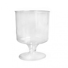 Party-Essential Dessert Cups, Elegant Disposable Serveware for Memorable Gatherings, Clear Plastic 150ML Footed Glass Trifle Bowl, Ideal for