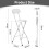 MCC (WHITE, PACK OF 2) Folding Bar Stools Breakfast Kitchen Restaurant 3