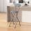MCC (GREY, PACK OF 1) Folding Bar Stools Breakfast Kitchen Restaurant 2