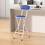 MCC (BLUE, PACK OF 1) Folding Bar Stools Breakfast Kitchen Restaurant 2