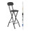 MCC (BLACK, PACK OF 1) Folding Bar Stools Breakfast Kitchen Restaurant 1