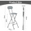 MCC (GREY, PACK OF 1) Folding Bar Stools Breakfast Kitchen Restaurant 3
