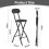 MCC (BLACK, PACK OF 1) Folding Bar Stools Breakfast Kitchen Restaurant 4