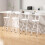 MCC (WHITE, PACK OF 4) Folding Bar Stools Breakfast Kitchen Restaurant 2