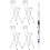 MCC (WHITE, PACK OF 4) Folding Bar Stools Breakfast Kitchen Restaurant 1