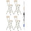 MCC (BEIGE, PACK OF 4) Folding Bar Stools Breakfast Kitchen Restaurant 1