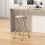 MCC (BEIGE, PACK OF 1) Folding Bar Stools Breakfast Kitchen Restaurant 2