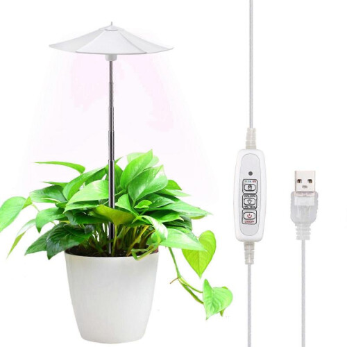 Home Decor Indoor Plant Light, Multi-Level Dimmable Grow Lamp, for Your Green Space (White) 1