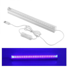 Ultra-Bright Led Blacklight Strip for Larger Spaces, Uv Light for Glow Party Magnetic Installation Black Light Plug-And-Play, Ideal for Performances