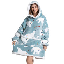 (Style01) Wearable Blanket Hoodie For Womens' Comfy Blanket