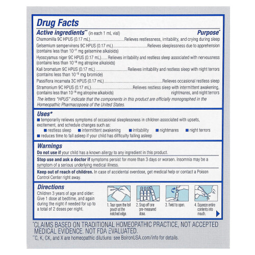 Boiron SleepCalm Kids Liquid Doses - 15 Doses 1