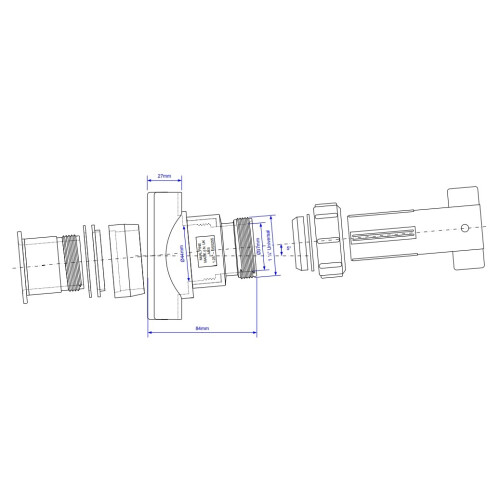 McAlpine McAlpine BOSSCONN110-BL Mechanical Soil Pipe Boss Connector 1