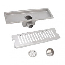 Innovative Linear Shower Drain, Quick Drainage Anti Clog Check Valve Design, Adjustable Feet Support for Perfect Alignment, Suitable for Bathroom