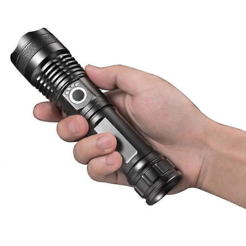 Mini Straight Tube Light Strong Light Flashlight Outdoor Flashlight with USB Cable 2