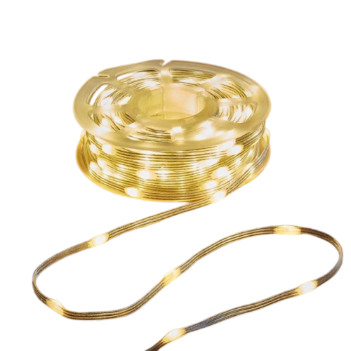 37.5m Light up Christmas Two Tone String Lights with 500 Warm White & Cool White LEDs 2