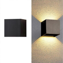 Modern Waterproof Lighting, Rotatable Light Plate Design, Outdoor Wall Lamp with Adjustable Beam for Indoor Outdoor Use