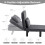 MCC (SINGLE, GREY) 4 in 1 Folding Sofa Bed Convertible Lounge Chair 4