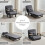 MCC (SINGLE, GREY) 4 in 1 Folding Sofa Bed Convertible Lounge Chair 5