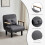 MCC (SINGLE, GREY) 4 in 1 Folding Sofa Bed Convertible Lounge Chair 7