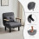 MCC (SINGLE, GREY) 4 in 1 Folding Sofa Bed Convertible Lounge Chair 6
