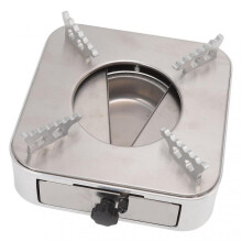 Portable Alcohol Stove for Outdoor Adventures, Stainless Steel Alcohol Burner with Drawer Structure Alcohol Furnace for Camping Hiking, Stable