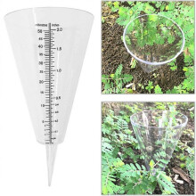 Garden Rain Measurement Device, Plastic Rain Measuring Cups for Precise Outdoor Water Monitoring, Clear Scale Rain Meter Ensuring Maximum Accuracy