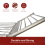 Rediffusion, Heated Clothes Airer, Winged, 230W, REDH02 7