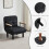 MCC (SINGLE, BLACK) 4 in 1 Folding Sofa Bed Convertible Lounge Chair 6