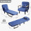 MCC (SINGLE, BLUE) 4 in 1 Folding Sofa Bed Convertible Lounge Chair 3