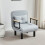 MCC (SINGLE, LIGHT GREY) 4 in 1 Folding Sofa Bed Convertible Lounge Chair 1