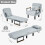 MCC (SINGLE, LIGHT GREY) 4 in 1 Folding Sofa Bed Convertible Lounge Chair 3