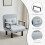MCC (SINGLE, LIGHT GREY) 4 in 1 Folding Sofa Bed Convertible Lounge Chair 4