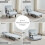 MCC (SINGLE, LIGHT GREY) 4 in 1 Folding Sofa Bed Convertible Lounge Chair 7