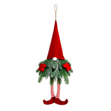 Christmas Elf Decor, Festive Holiday Decor Non Woven Fabric Christmas Gnome with Red And Green Hat Exquisite Appearance for Indoor Outdoor Christmas