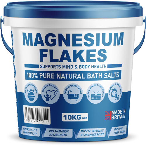 (10Kg) Magnesium Flakes Bucket for Relaxation Bath Soak