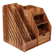 Elegant Document Organizer for Office Desk, Multi-compartment Storage Wooden Mail Sorter, Fine Workmanship & Durability, Superb Craftsmanship,