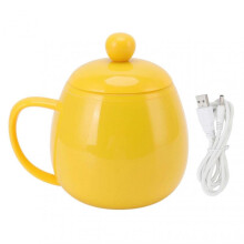 Classic Design Teapot, Abs And Stainless Steel Material for Durable And Rustproof Performance, Elegant Yellow Color with Portable Size Ideal For