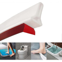 (120cm) Folding Water Retention Strip 120/150cm For Shower, Self-adhesive Silicone Shower Threshold Water Barrier Dry Wet