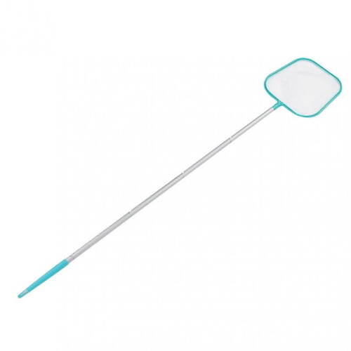 Heavy Duty Pool Skimmer, Fine Mesh Leaf Rake for Efficient Collection, Universal Pole Adapter Ensures Compatibility with All Pools 1