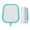 Heavy Duty Pool Skimmer, Fine Mesh Leaf Rake for Efficient Collection, Universal Pole Adapter Ensures Compatibility with All Pools 1